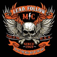 Lead Follow Biker Skull